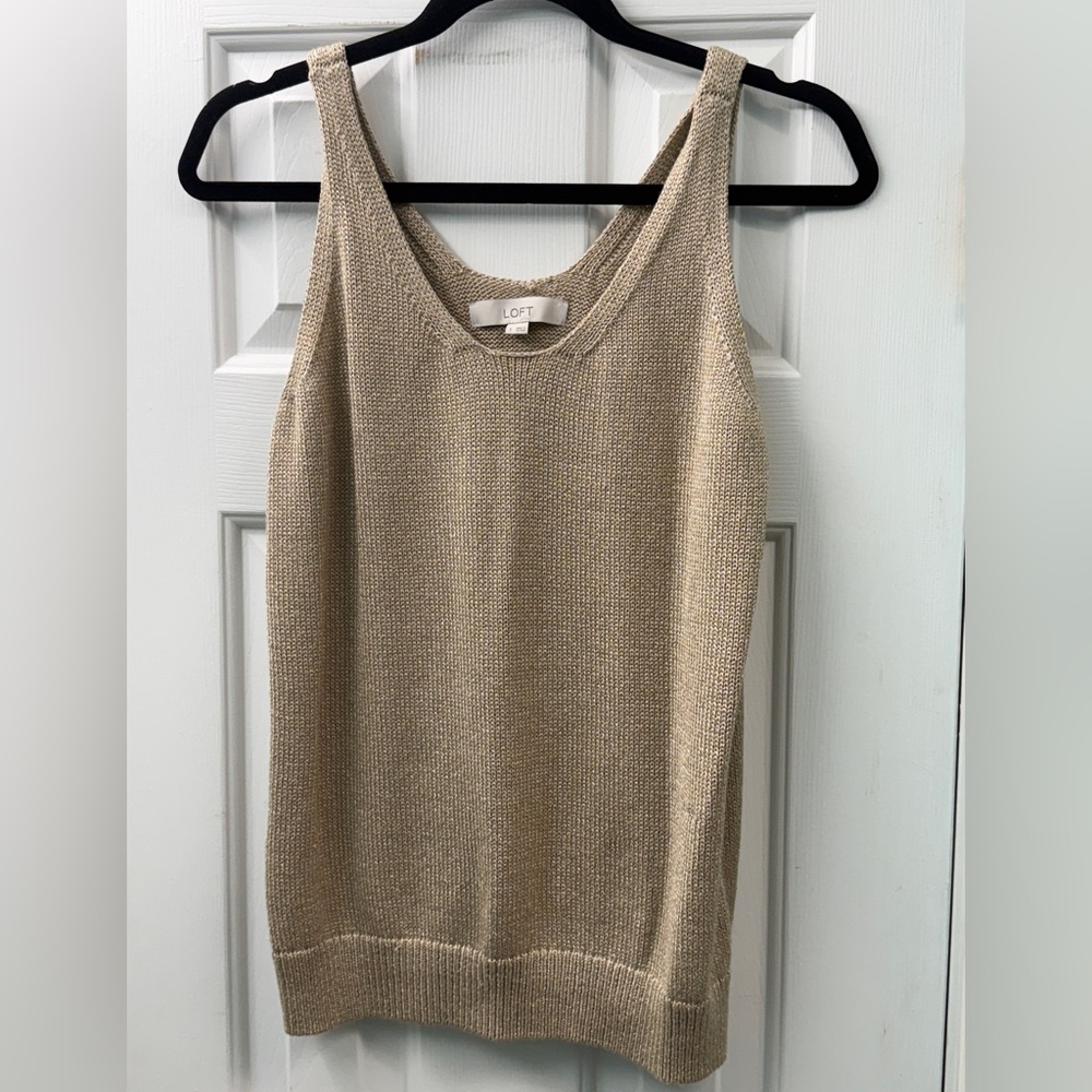 LOFT tan tank top